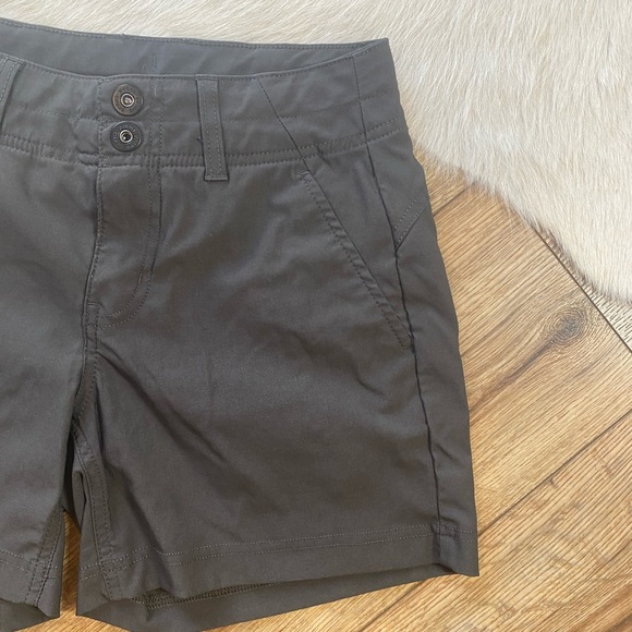 Prana Alana Shorts in a dark iron or grey color - Picture 5 of 10